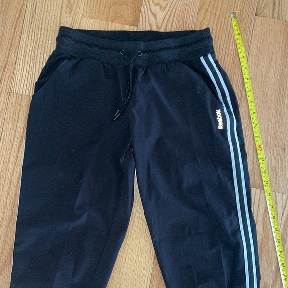 Black Joggers 💖Bundle It!💖 with White Stripe Reebok - Picture 3 of 7
